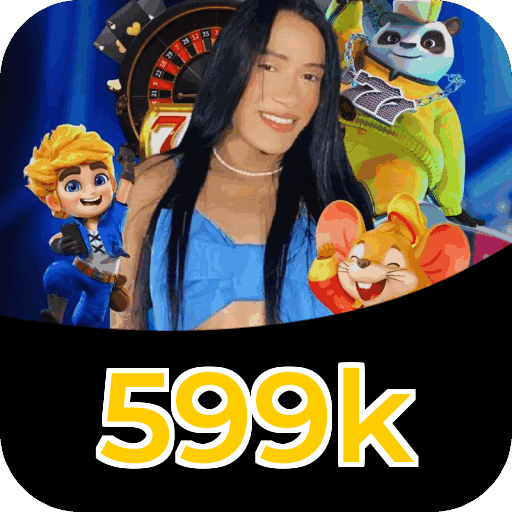 Plataforma 599k mostrando interface moderna, jogos certificados e recursos de segurança licenciados